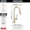 DELTA Emmeline Single Handle Pull-Down Bar / Prep Faucet — Lumicoat® Polished Nickel