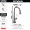 DELTA Emmeline Touch2O Bar / Prep Faucet with Touchless Technology — Lumicoat® Arctic Stainless