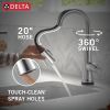 DELTA Emmeline Touch2O Bar / Prep Faucet with Touchless Technology — Lumicoat® Arctic Stainless