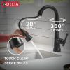 DELTA Emmeline Touch2O Bar / Prep Faucet with Touchless Technology — Matte Black