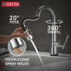 DELTA Emmeline Touch2O Bar / Prep Faucet with Touchless Technology — Lumicoat® Chrome
