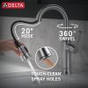 DELTA Renaldi Single Handle Pull-Down Bar / Prep Faucet — Lumicoat® Arctic Stainless