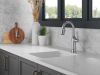 DELTA Renaldi Single Handle Pull-Down Bar / Prep Faucet — Lumicoat® Arctic Stainless