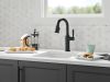 DELTA Renaldi Single Handle Pull-Down Bar / Prep Faucet — Matte Black