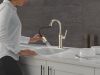 DELTA Renaldi Single Handle Pull-Down Bar / Prep Faucet — Lumicoat® Polished Nickel