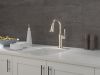 DELTA Renaldi Single Handle Pull-Down Bar / Prep Faucet — Lumicoat® Polished Nickel