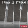 DELTA Renaldi Single Handle Pull-Down Bar / Prep Faucet — Lumicoat® Chrome