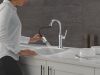 DELTA Renaldi Single Handle Pull-Down Bar / Prep Faucet — Lumicoat® Chrome