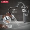 DELTA Renaldi Single Handle Pull-Down Bar / Prep Faucet — Lumicoat® Chrome