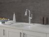 DELTA Renaldi Single Handle Pull-Down Bar / Prep Faucet — Lumicoat® Chrome