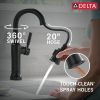 DELTA Renaldi Touch2O Bar / Prep Faucet with Touchless Technology — Matte Black