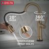 DELTA Renaldi Touch2O Bar / Prep Faucet with Touchless Technology — Lumicoat® Champagne Bronze