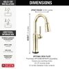 DELTA Renaldi Touch2O Bar / Prep Faucet with Touchless Technology — Lumicoat® Polished Nickel