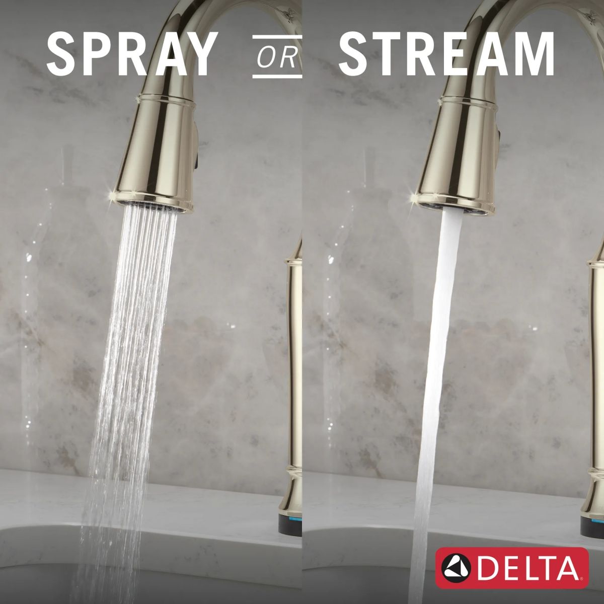 DELTA Renaldi Touch2O Bar / Prep Faucet with Touchless Technology — Lumicoat® Polished Nickel