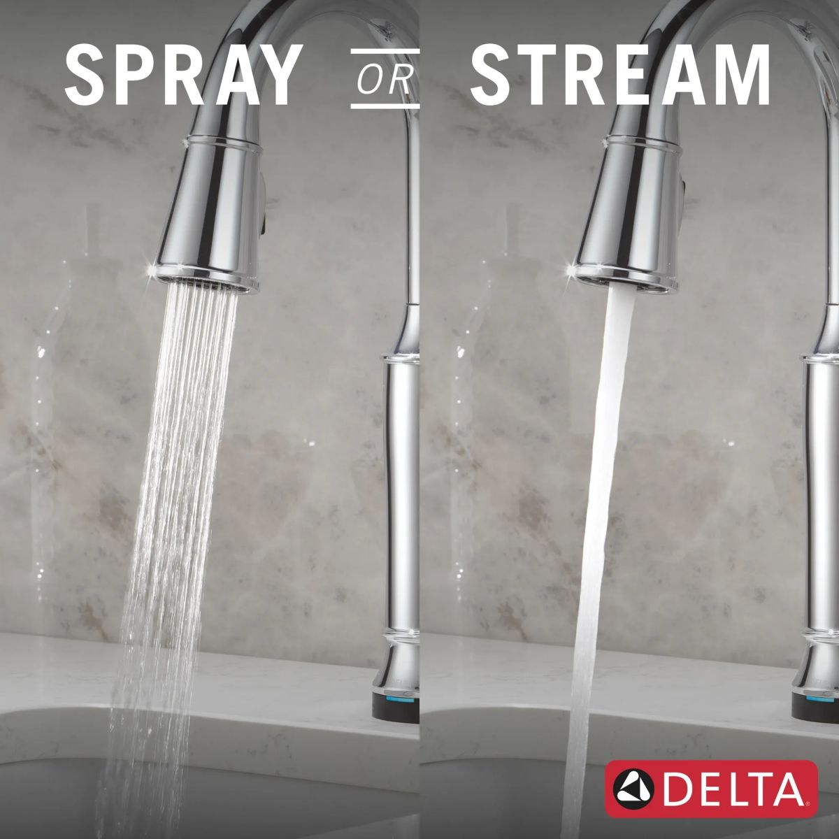 DELTA Renaldi Touch2O Bar / Prep Faucet with Touchless Technology — Lumicoat® Chrome