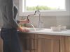 DELTA Cordova Single Handle Pull-Down Bar/Prep Faucet — Lumicoat® Arctic Stainless