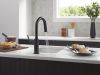 DELTA Cordova Single Handle Pull-Down Bar/Prep Faucet — Matte Black