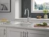 DELTA Cordova Single Handle Pull-Down Bar/Prep Faucet — Lumicoat® Chrome