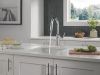 DELTA Cordova Single Handle Pull-Down Bar/Prep Faucet — Lumicoat® Chrome
