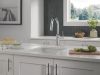 DELTA Cordova Single Handle Pull-Down Bar/Prep Faucet — Lumicoat® Chrome