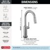DELTA Cordova Touch2O Bar / Prep Faucet with Touchless Technology — Lumicoat® Arctic Stainless