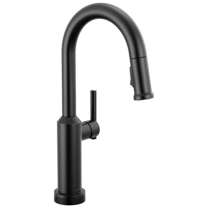 DELTA Cordova Touch2O Bar / Prep Faucet with Touchless Technology — Matte Black