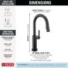 DELTA Cordova Touch2O Bar / Prep Faucet with Touchless Technology — Matte Black