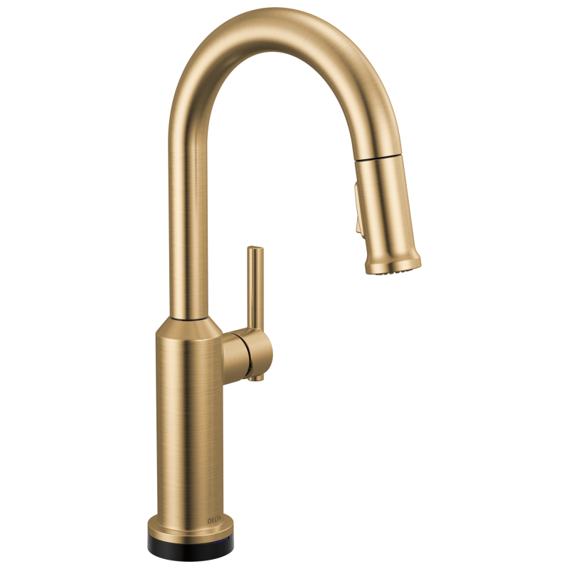 DELTA Cordova Touch2O Bar / Prep Faucet with Touchless Technology — Lumicoat® Champagne Bronze