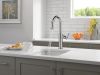 DELTA Altado Single Handle Pull-Down Bar / Prep Faucet — Arctic Stainless