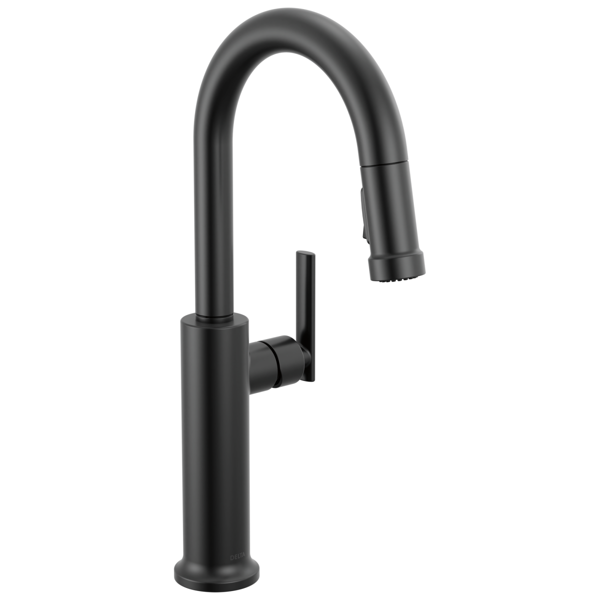DELTA Altado Single Handle Pull-Down Bar / Prep Faucet — Matte Black
