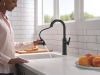 DELTA Altado Single Handle Pull-Down Bar / Prep Faucet — Matte Black