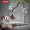 DELTA Altado Single Handle Pull-Down Bar / Prep Faucet — Chrome