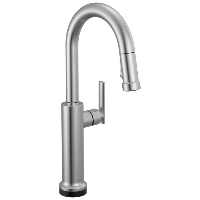 DELTA Altado Touch2O Technology Bar / Prep Faucet with Touchless Technology — Arctic Stainless
