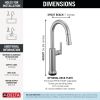 DELTA Altado Touch2O Technology Bar / Prep Faucet with Touchless Technology — Arctic Stainless