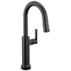 DELTA Altado Touch2O Technology Bar / Prep Faucet with Touchless Technology — Matte Black