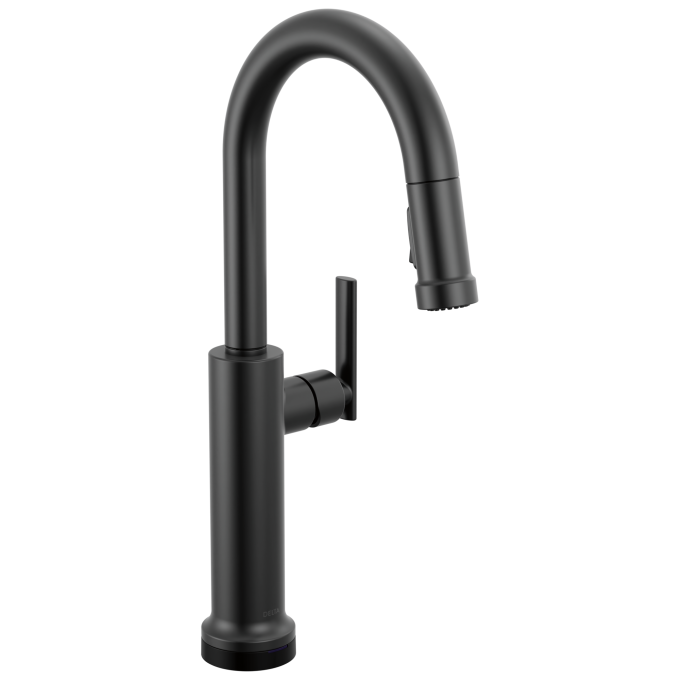 DELTA Altado Touch2O Technology Bar / Prep Faucet with Touchless Technology — Matte Black