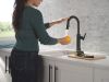 DELTA Altado Touch2O Technology Bar / Prep Faucet with Touchless Technology — Matte Black