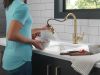 DELTA Broderick Single Handle Pull-Down Bar/Prep Faucet — Champagne Bronze