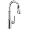 DELTA Broderick Single Handle Pull-Down Bar/Prep Faucet — Chrome