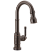DELTA Broderick Single Handle Pull-Down Bar/Prep Faucet with Touch2O Technology — Venetian Bronze