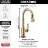 DELTA Broderick Touch2O Bar / Prep Faucet with Touchless Technology — Champagne Bronze