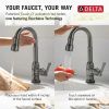 DELTA Broderick Touch2O Bar / Prep Faucet with Touchless Technology — Black Stainless