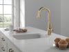 DELTA Monrovia Single Handle Pull-Down Bar/Prep Faucet — Lumicoat® Champagne Bronze