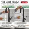 DELTA Monrovia Touch2O Bar / Prep Faucet with Touchless Technology — Matte Black
