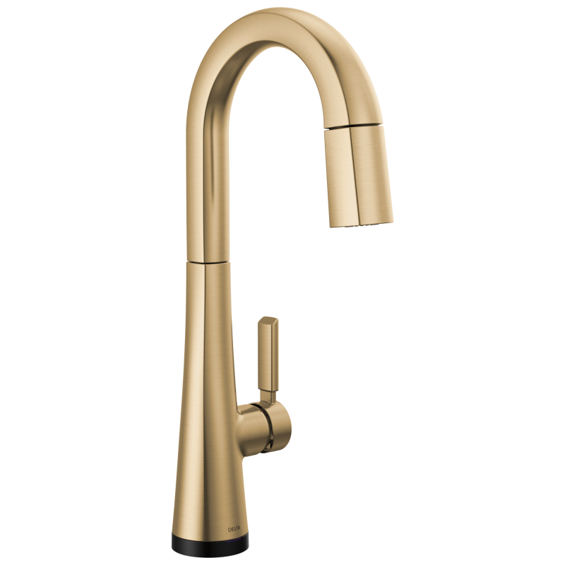 DELTA Monrovia Touch2O Bar / Prep Faucet with Touchless Technology — Lumicoat® Champagne Bronze