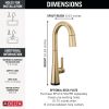DELTA Monrovia Touch2O Bar / Prep Faucet with Touchless Technology — Lumicoat® Champagne Bronze