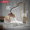 DELTA Monrovia Touch2O Bar / Prep Faucet with Touchless Technology — Lumicoat® Champagne Bronze