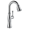 DELTA Cassidy Single Handle Pull-Down Bar/Prep Faucet — Lumicoat® Arctic Stainless