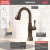 DELTA Cassidy Single Handle Pull-Down Bar / Prep Faucet — Venetian Bronze