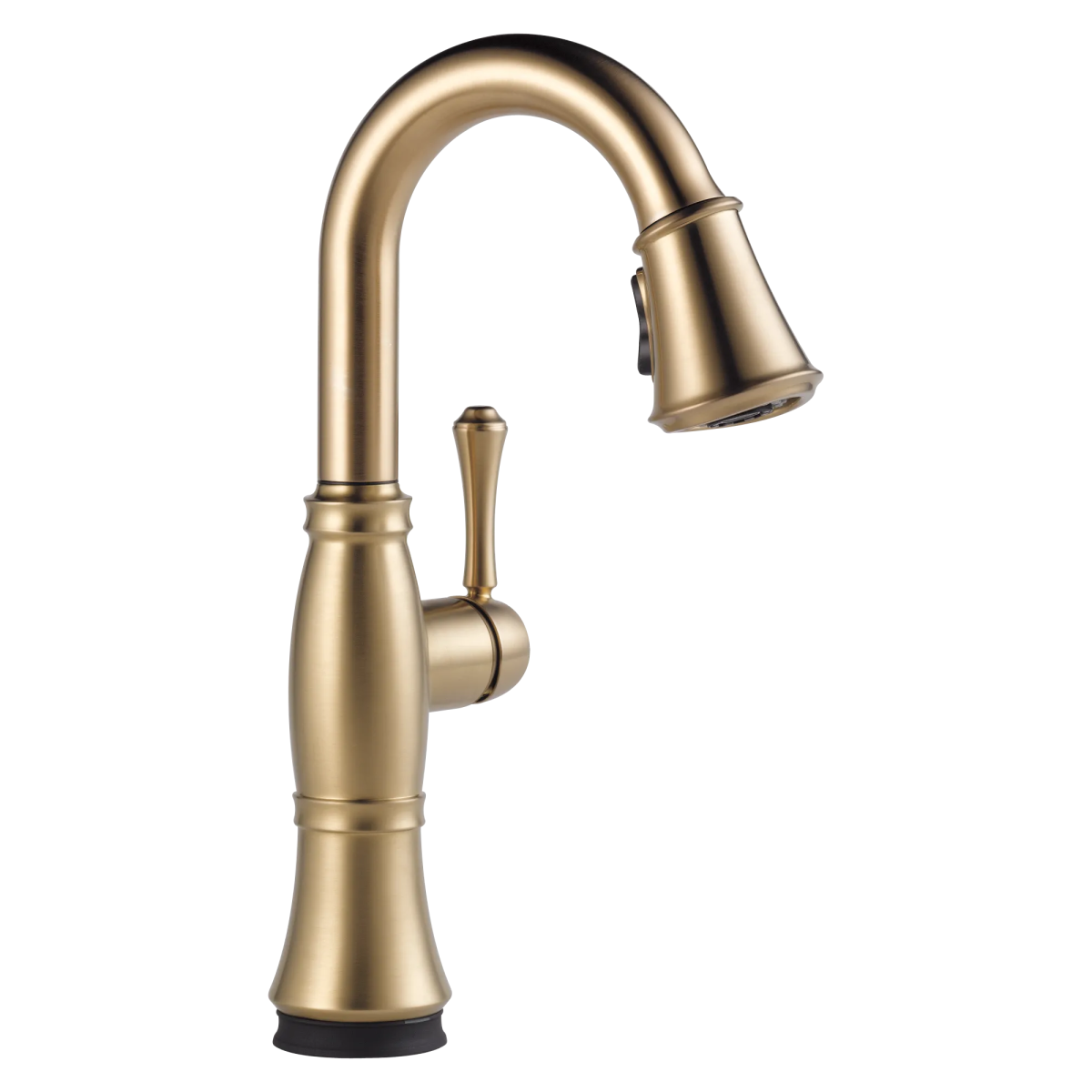 DELTA Cassidy Single Handle Pull-Down Bar/Prep Faucet — Lumicoat® Champagne Bronze